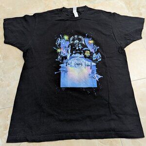 Star Wars The Empire Strikes Back Black Graphic T-shirt - Size Large